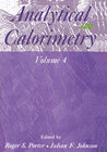 Buchcover Analytical Calorimetry