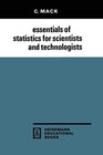 Buchcover Essentials of Statistics for Scientists and Technologists