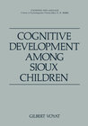 Buchcover Cognitive Development among Sioux Children