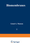 Buchcover Biomembranes
