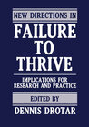 Buchcover New Directions in Failure to Thrive
