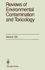 Buchcover Reviews of Environmental Contamination and Toxicology