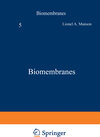 Buchcover Biomembranes