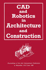 Buchcover CAD and Robotics in Architecture and Construction