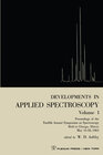 Buchcover Developments in Applied Spectroscopy Volume 1