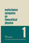 Buchcover Matscience Symposia on Theoretical Physics