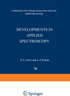Buchcover Developments in Applied Spectroscopy