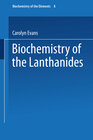 Buchcover Biochemistry of the Lanthanides