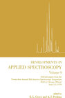 Buchcover Developments in Applied Spectroscopy