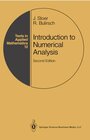 Buchcover Introduction to Numerical Analysis (Texts in Applied Mathematics Book 12) (English Edition)