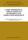 Buchcover Game Theoretical Applications to Economics and Operations Research