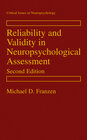 Buchcover Reliability and Validity in Neuropsychological Assessment