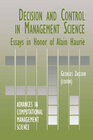 Buchcover Decision & Control in Management Science