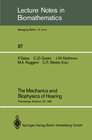 Buchcover The Mechanics and Biophysics of Hearing