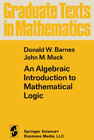 Buchcover An Algebraic Introduction to Mathematical Logic