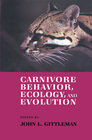 Buchcover Carnivore Behavior, Ecology, and Evolution
