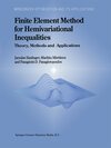 Buchcover Finite Element Method for Hemivariational Inequalities