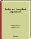 Buchcover Design and Analysis of Experiments