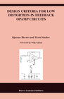 Buchcover Design Criteria for Low Distortion in Feedback Opamp Circuits