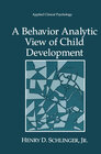 Buchcover A Behavior Analytic View of Child Development
