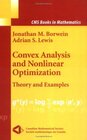 Buchcover Convex Analysis and Nonlinear Optimization: Theory and Examples (CMS Books in Mathematics Book 3) (English Edition)