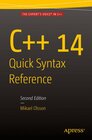 Buchcover C++ 14 Quick Syntax Reference