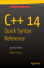 Buchcover C++ 14 Quick Syntax Reference