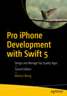 Buchcover Pro iPhone Development with Swift 5