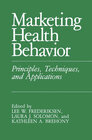 Buchcover Marketing Health Behavior