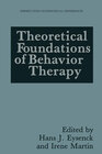 Buchcover Theoretical Foundations of Behavior Therapy