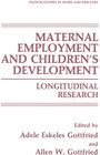 Buchcover Maternal Employment and Children’s Development