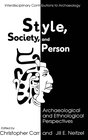 Buchcover Style, Society, and Person