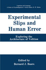 Buchcover Experimental Slips and Human Error