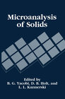 Buchcover Microanalysis of Solids