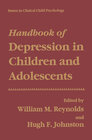 Buchcover Handbook of Depression in Children and Adolescents