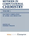 Buchcover Methods in Computational Chemistry: Volume 1 Electron Correlation in Atoms and Molecules