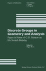 Buchcover Discrete Groups in Geometry and Analysis