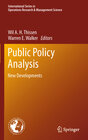 Buchcover Public Policy Analysis