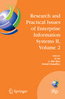 Buchcover Research and Practical Issues of Enterprise Information Systems II Volume 2