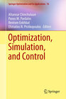 Buchcover Optimization, Simulation, and Control