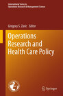 Buchcover Operations Research and Health Care Policy