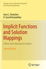 Buchcover Implicit Functions and Solution Mappings