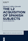 Buchcover The L2 Acquisition of Spanish Subjects