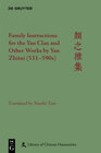 Buchcover Family Instructions for the Yan Clan and Other Works by Yan Zhitui (531–590s)
