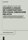 Buchcover Ioannis Canani de Constantinopolitana obsidione relatio