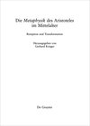 Buchcover Die "Metaphysik" des Aristoteles im Mittelalter