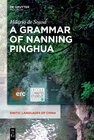 Buchcover A Grammar of Nanning Pinghua