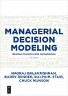 Buchcover Managerial Decision Modeling