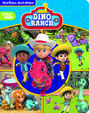 Buchcover Dino Ranch - Verrückte Such-Bilder, groß - Wimmelbuch für Kinder ab 18 Monaten - Pappbilderbuch mit wattiertem Umschlag