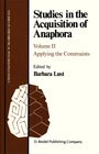 Buchcover Studies in the Acquisition of Anaphora